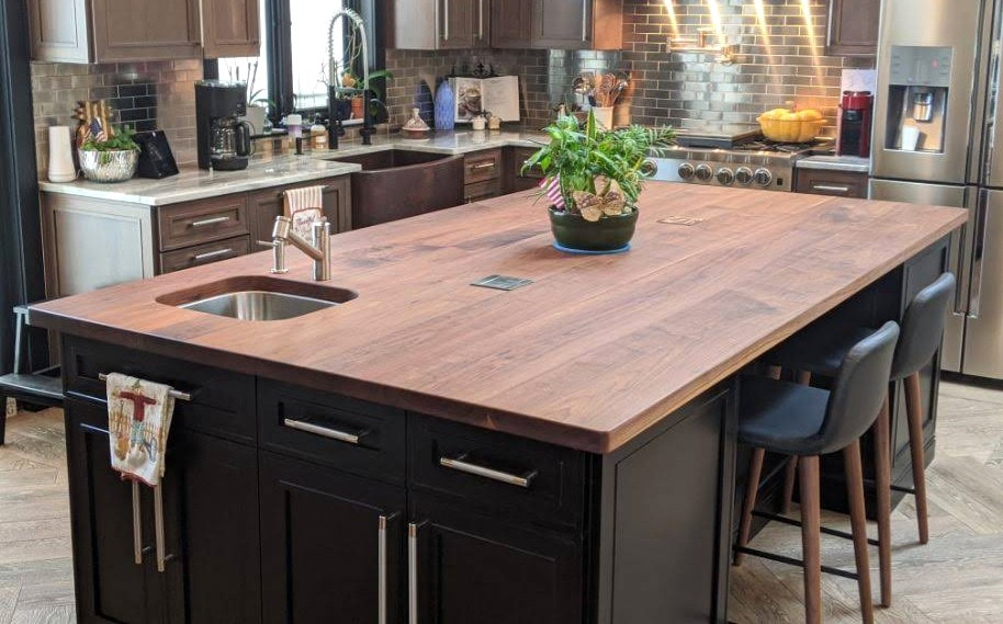 Wood Countertops New Jersey Home, How Thick Should Wood Countertops Be